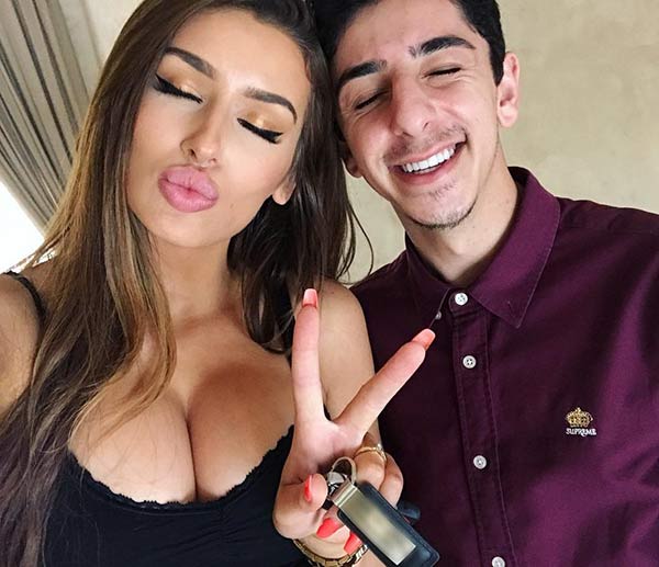 Youtuber Faze Rug and his current girlfriend Molly Eskam enjoying their romantic time