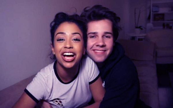 Image of David Debrok with his ex- girlfriend Liza Koshy