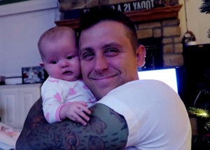 Image of Roman Atwood with his daughter Cora Atwood